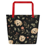 Pets and Botanicals tote — red front